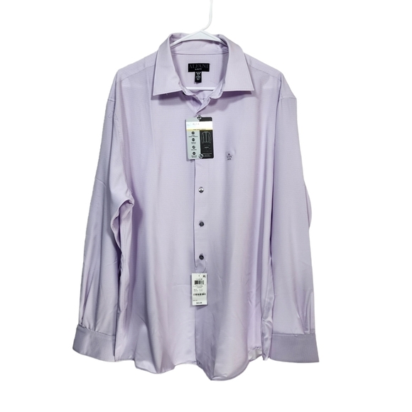 Alfani Men's Slim Fit 4-Way Stretch Geo Print Dress Shirt - Picture 2 of 7